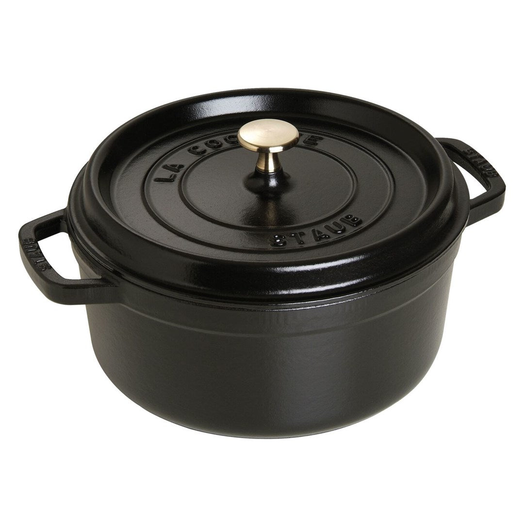Staub Cocotte - Single pan - black - Eisenguss - 3,8 l - 24 cm - 4,8 kg (40500-241-0)
