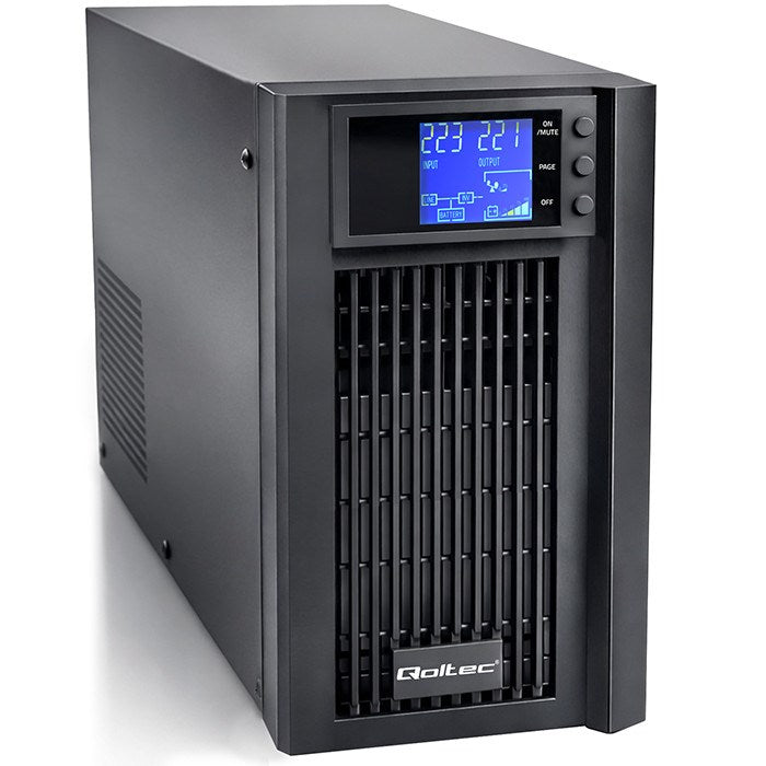 Qoltec Pure Sine Wave UPS 2kVA 1600W AVR LCD
