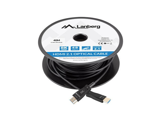 Lanberg CA-HDMI-30FB-0400-BK HDMI Cable - 40 m - HDMI Type A - Black