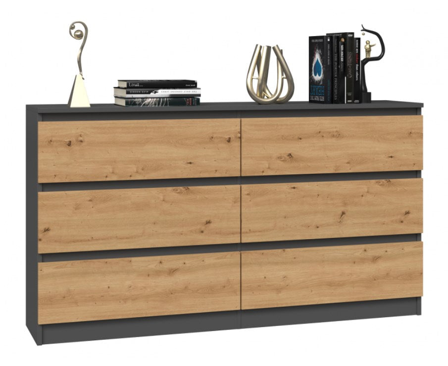 Topeshop M6 140 ANT/ART KPL chest of drawers