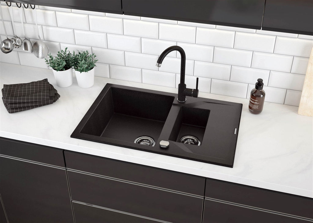 Kitchen Faucet Graphite Grey Cast Brass Standing Under 9 L/min