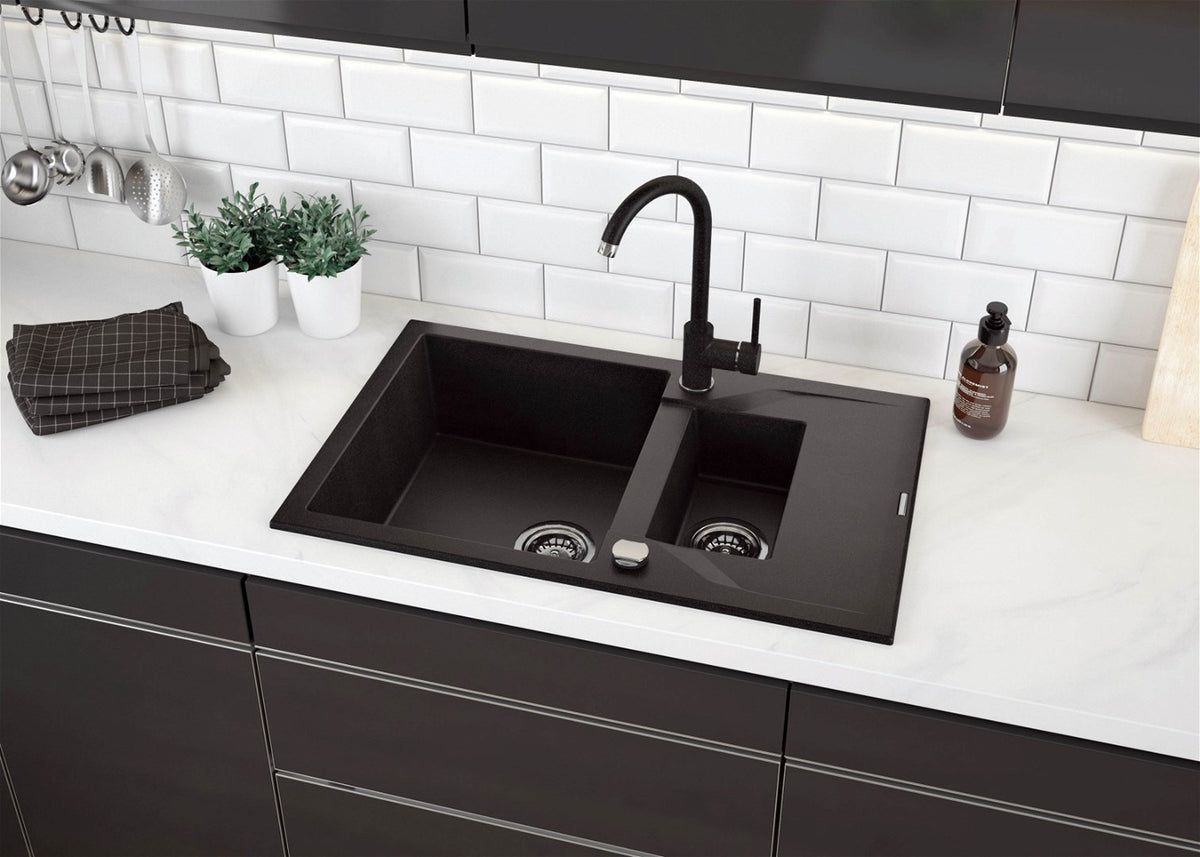 Kitchen Faucet Graphite Grey Cast Brass Standing Under 9 L/min