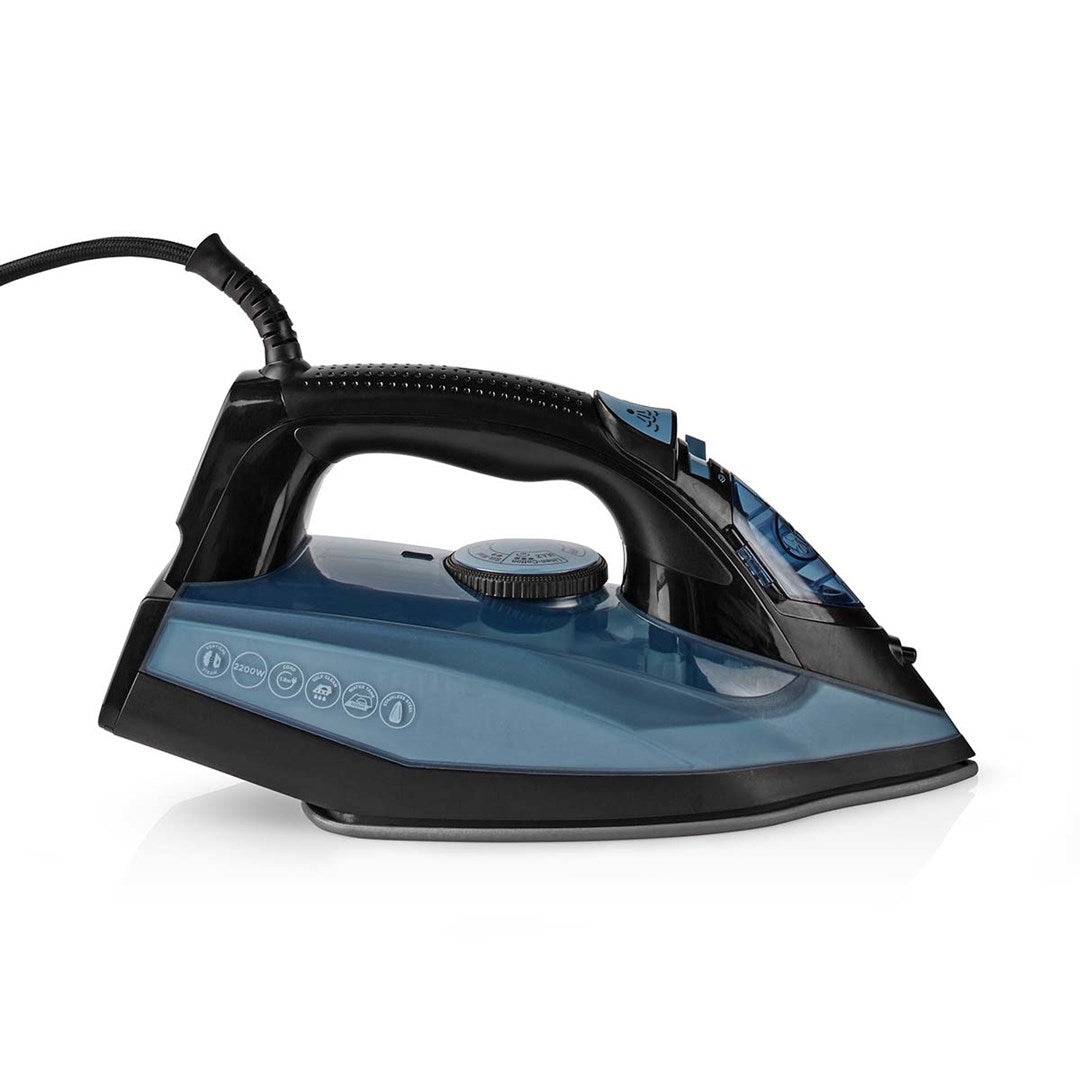 Nedis Iron IRON2000 - Dry Iron, Ceramic Soleplate, 2600 W Blue