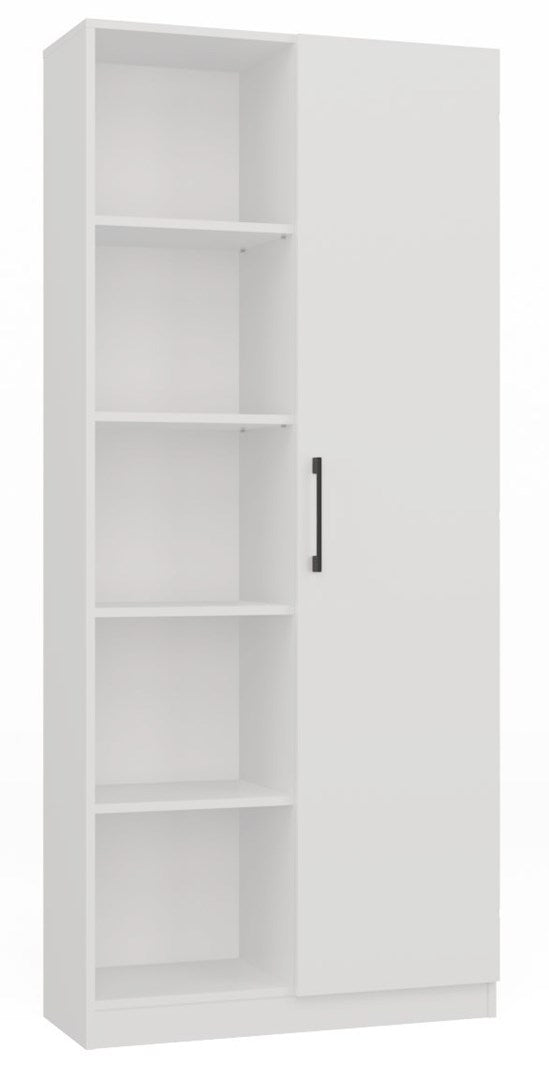 Topeshop RD-80 Office Bookcase Matte White 182 cm Model RD-80