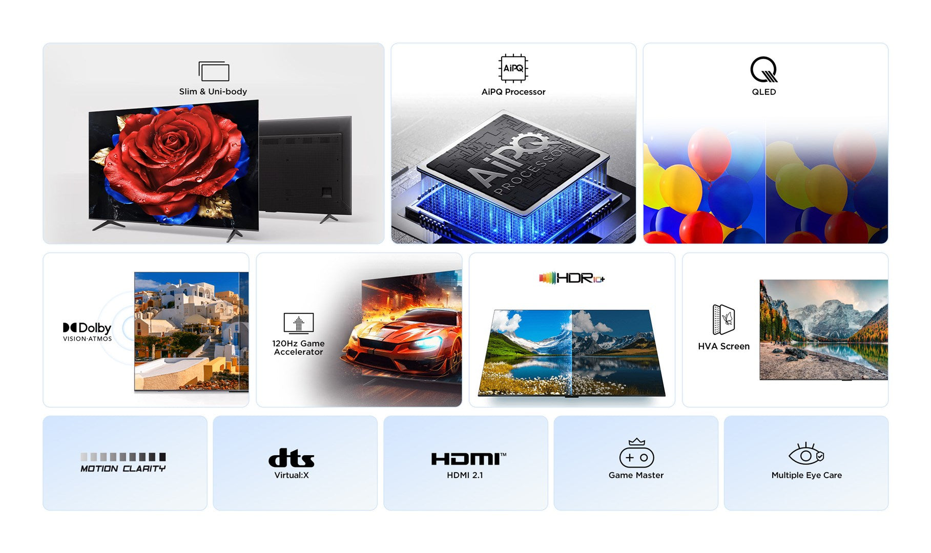 TCL P79K 65P79K TV 165.1 cm (65) 4K Ultra HD Smart TV Wi-Fi Metallic cd/m2