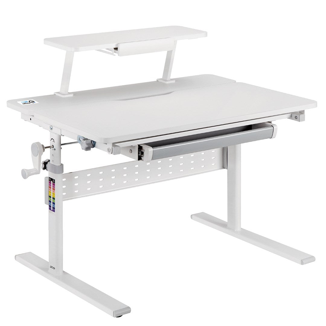 Children's Height Adjustable Desk Grey Max Load 40 kg 900x600mm ER-483