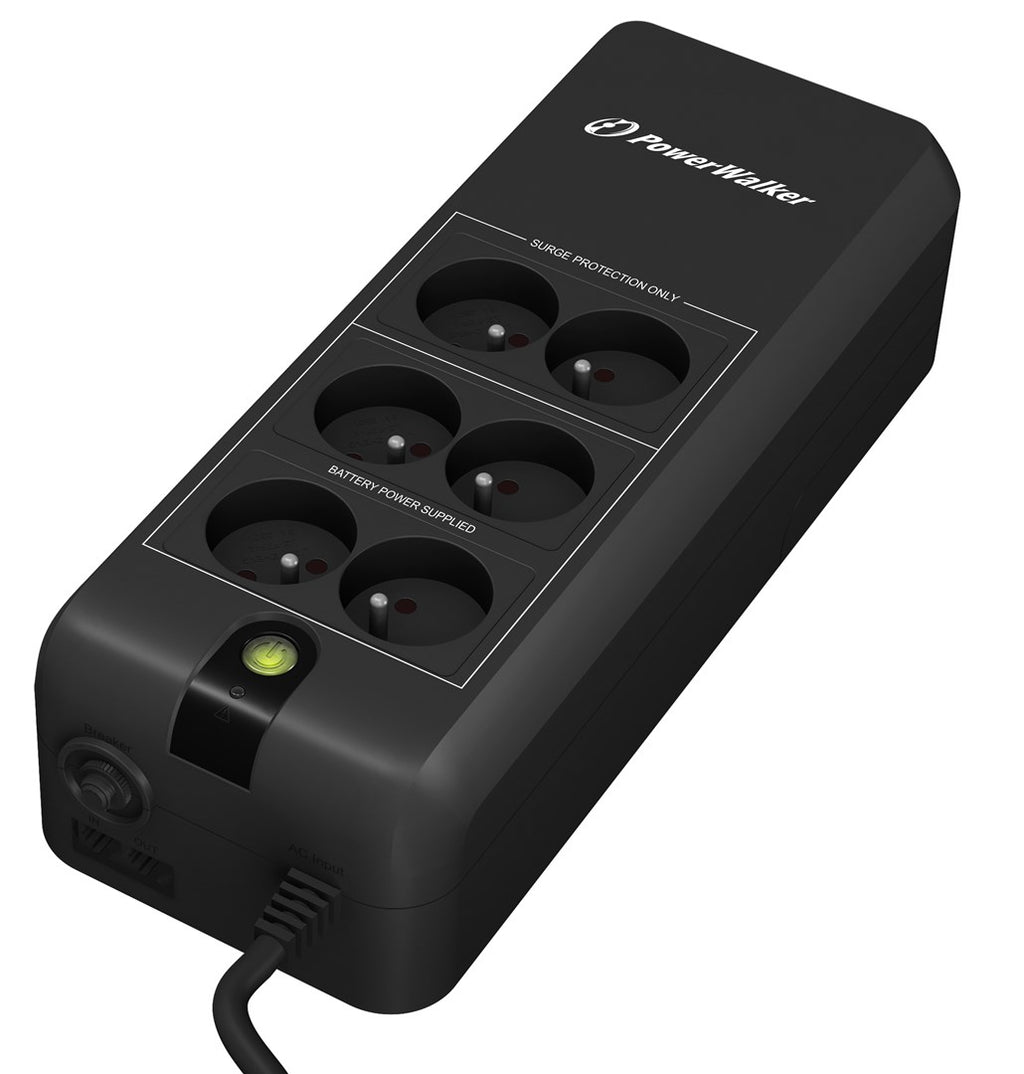 PowerWalker VFD 600 APFC FR Standby UPS 0.6 kVA 300 W 6 AC outlets