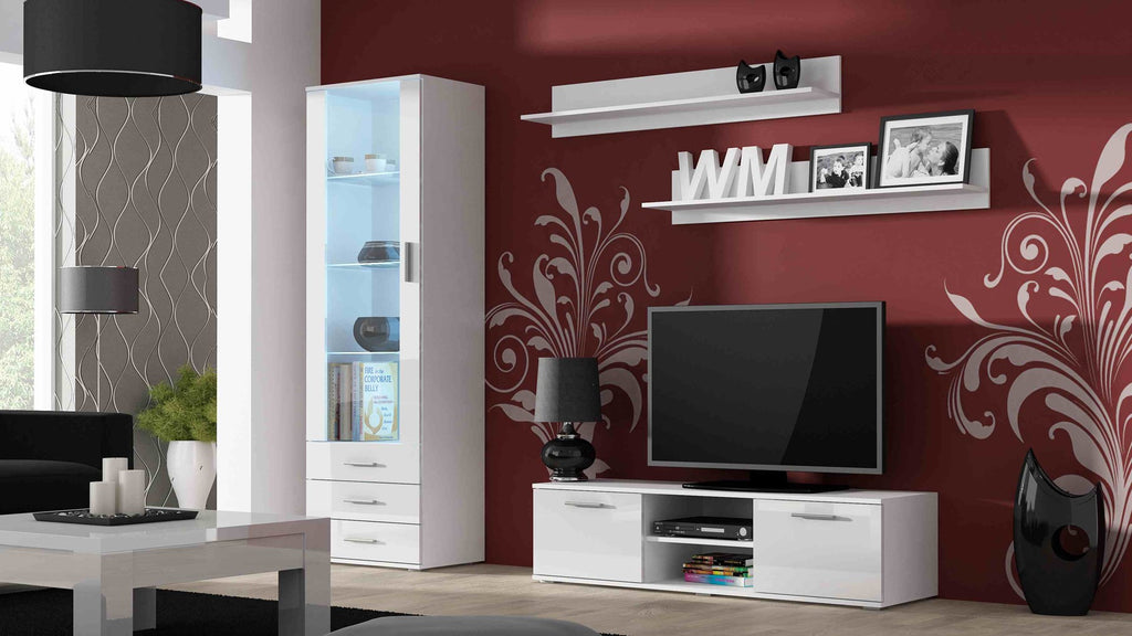 Cama TV Stand SOHO 140 White/White Gloss