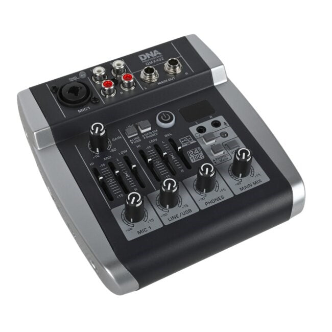 DNA QMX402 Analog Mixer Bluetooth Rechargeable Battery