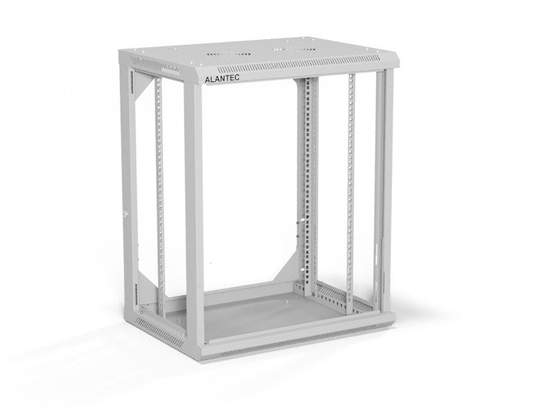 ALANTEC Racking cabinet 19  15U 600x450  Grey FLAT PACK