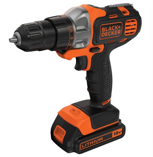 Black & Decker MT218KB Cordless Drill 800 RPM Black Orange 1.46 kg