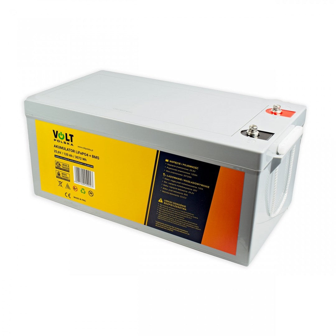 Volt Polska LiFePO4 Battery 25.6V 120Ah | Model 30353