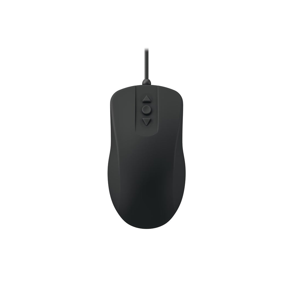 CHERRY Mouse AK-PMH12 black USB DE,wischdesinfizierbar,kabelgebunden (AK-PMH12OB-US-B)
