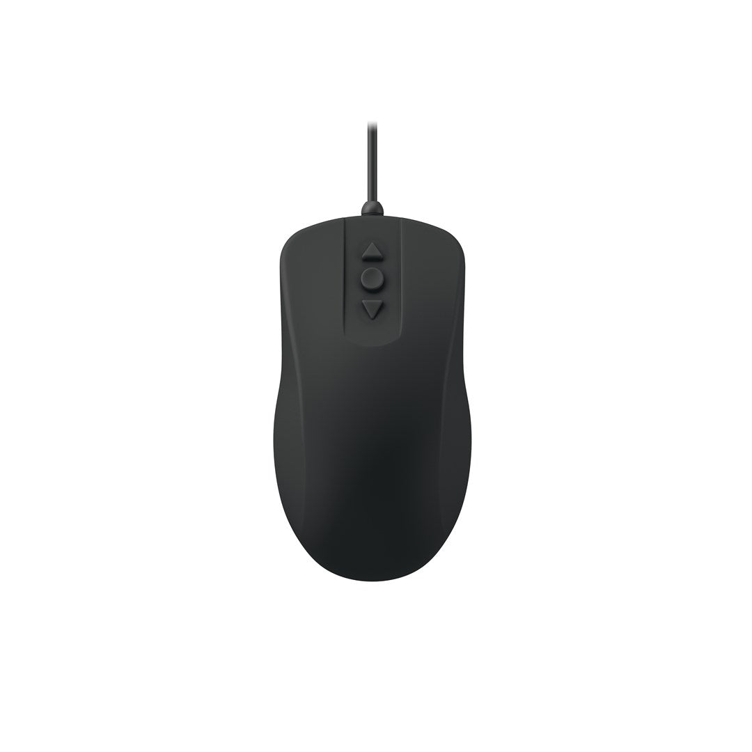 CHERRY Mouse AK-PMH12 black USB DE,wischdesinfizierbar,kabelgebunden (AK-PMH12OB-US-B)
