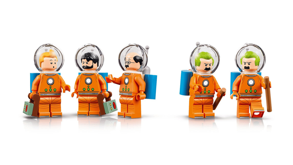 LEGO IDEAS Building Blocks 21367 Tintin Moon Rocket - 1283 Pieces - 6 Minifigures - Ages 18+