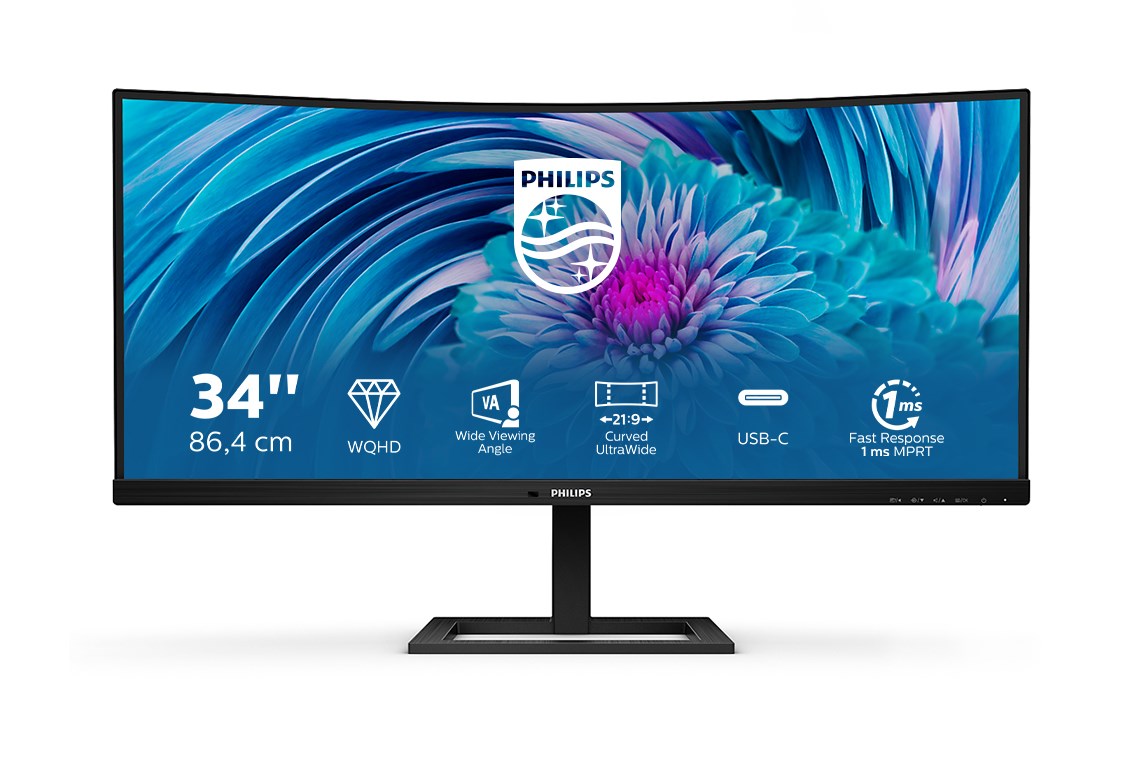 Warranty  month(s) | 346E2CUAE | 34    | VA | WQHD | 21:9 | 4 ms | 300 cd/m2 | Black | HDMI ports quantity 1 | 100 Hz
