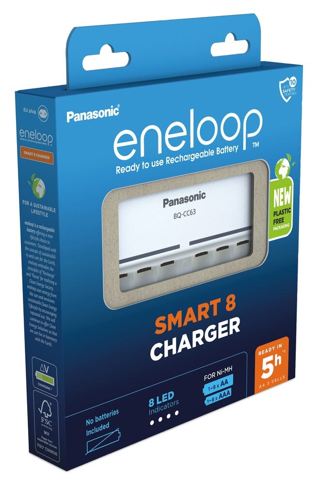 PANASONIC Eneloop Smart 8 Battery Charger BQ-CC63 (BQ-CC63E ERP)
