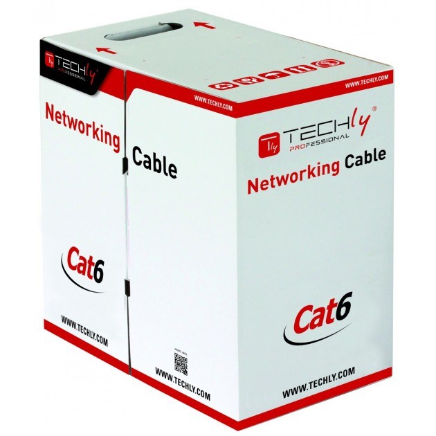 Techly Networking Cable Cat6 U/UTP 305 m Blue ITP6-305-BL