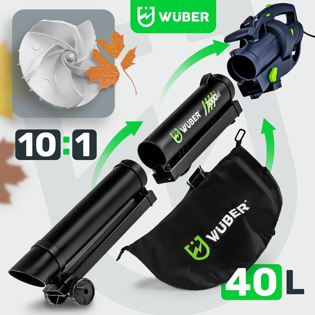 WUBER Electric Leaf Blower 3000W W43420