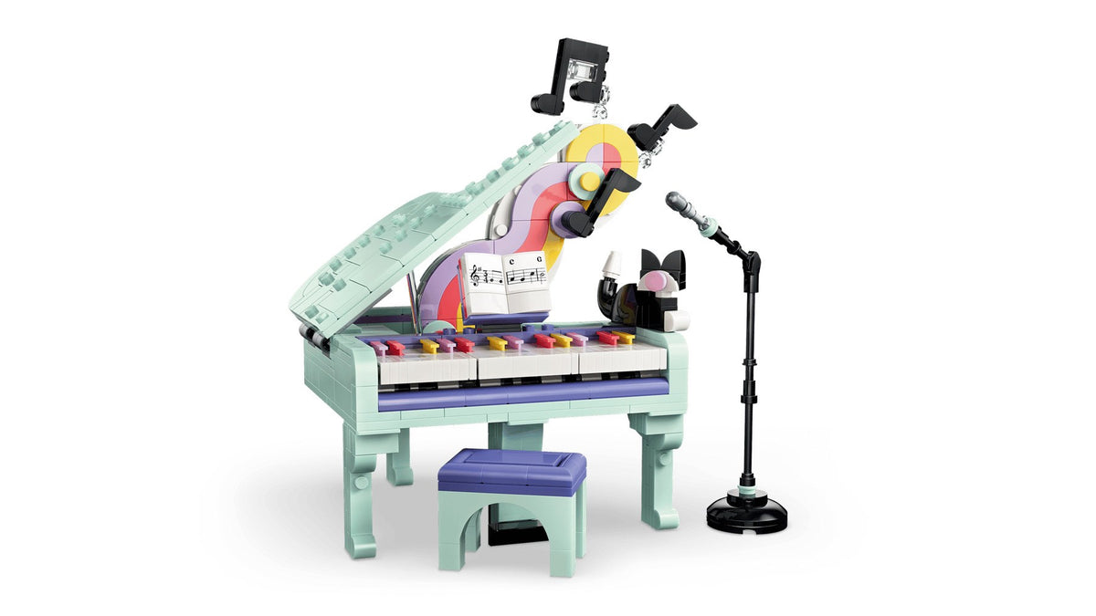 LEGO CREATOR 3 IN 1 Building Blocks Set 485 Elements for Ages 9+ Model 31392 Music Decor Piano with Cat