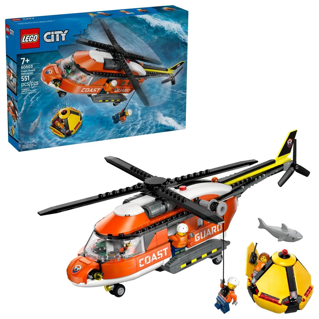 LEGO CITY Coast Guard Helicopter 60503 Building Set with 5 Minifigures