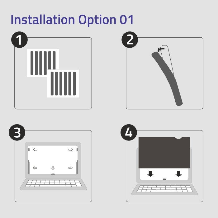 Qoltec 51057 Privacy Filter for 23" Monitors