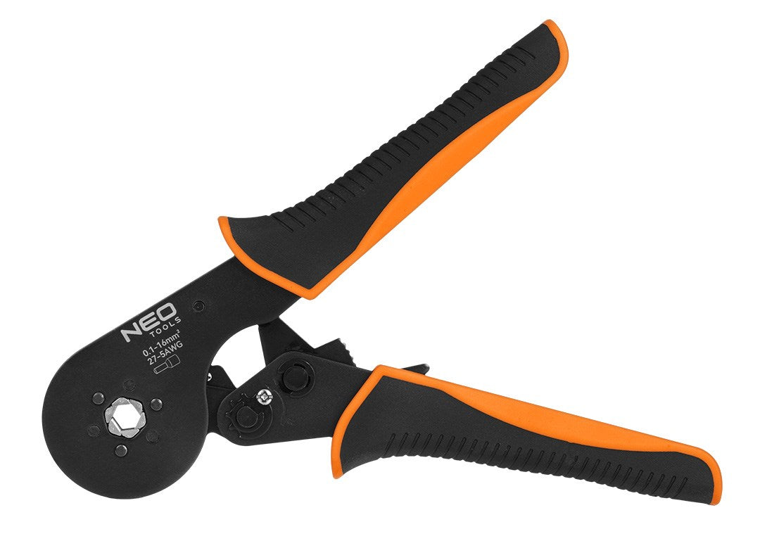 NEO TOOLS ferrule crimping pliers  6 jaws  ferrule range 0.1–16 mm2