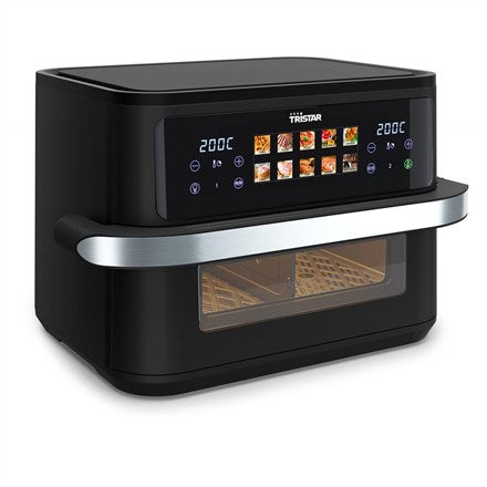 TRISTAR Double Hot Air Fryer 10 L Black, Stainless Steel | Model 100697472