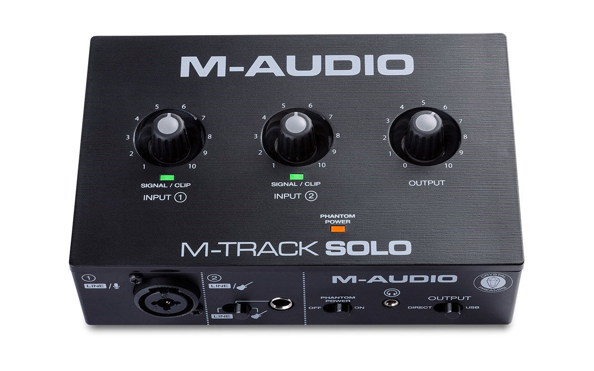 M-AUDIO USB Audio Interface - 16-bit Resolution - 48 kHz Sample Rate - MTRACK SOLOII