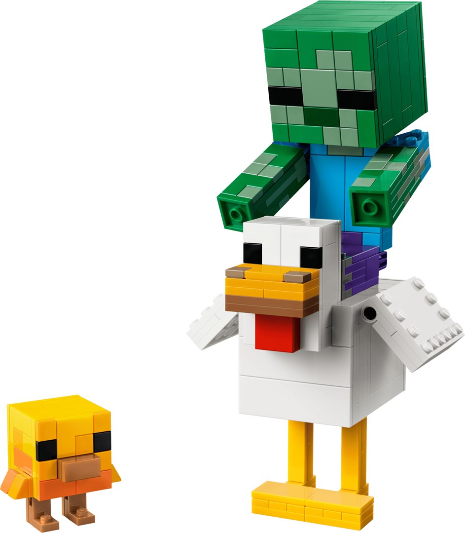 LEGO MINECRAFT 21582 Chicken Jockey, 344 Elements, Ages 9+, Model 21582