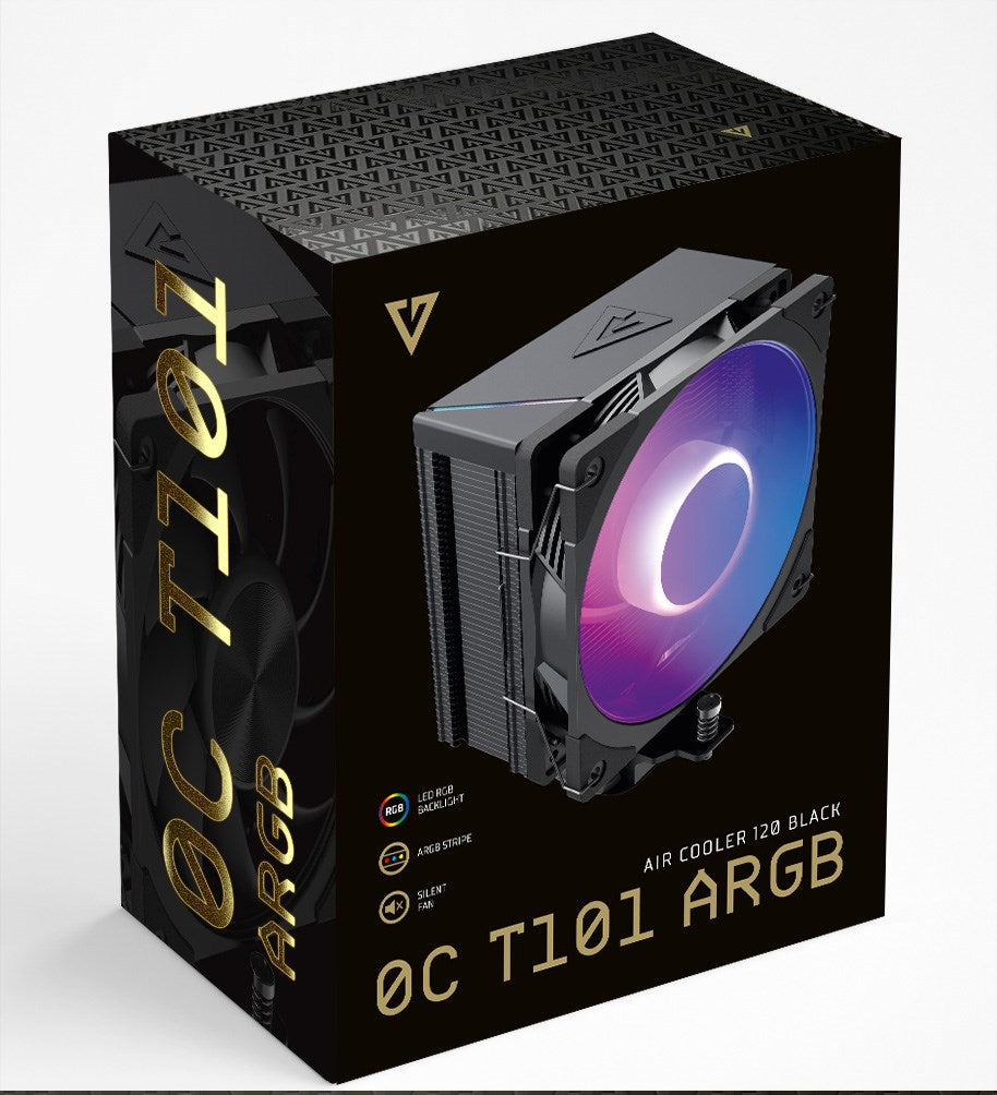 MODECOM Volcano 0C T101 ARGB Processor Air Cooler 120 mm Black