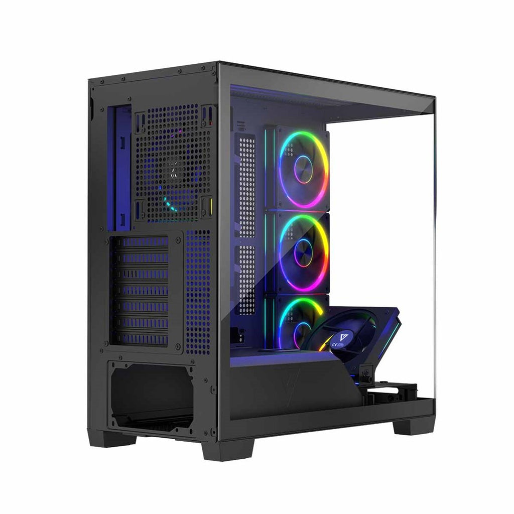 MODECOM VOLCANO STELLAR ARGB MIDI 5F Black PC Case
