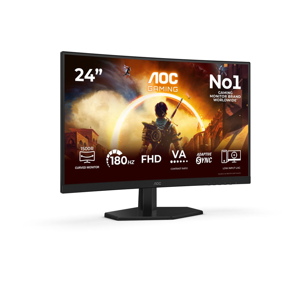 AOC G4 23.6  VA FHD 180Hz computer monitor 59.9 cm (23.6 ) 1920 x 1080 pixels Full HD LCD Black  Red