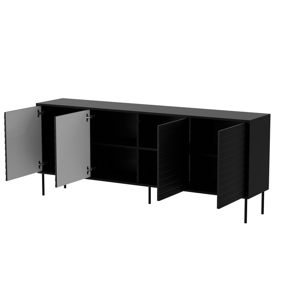 Cama 4D CORTINA Chest of Drawers 200x40x81 Black