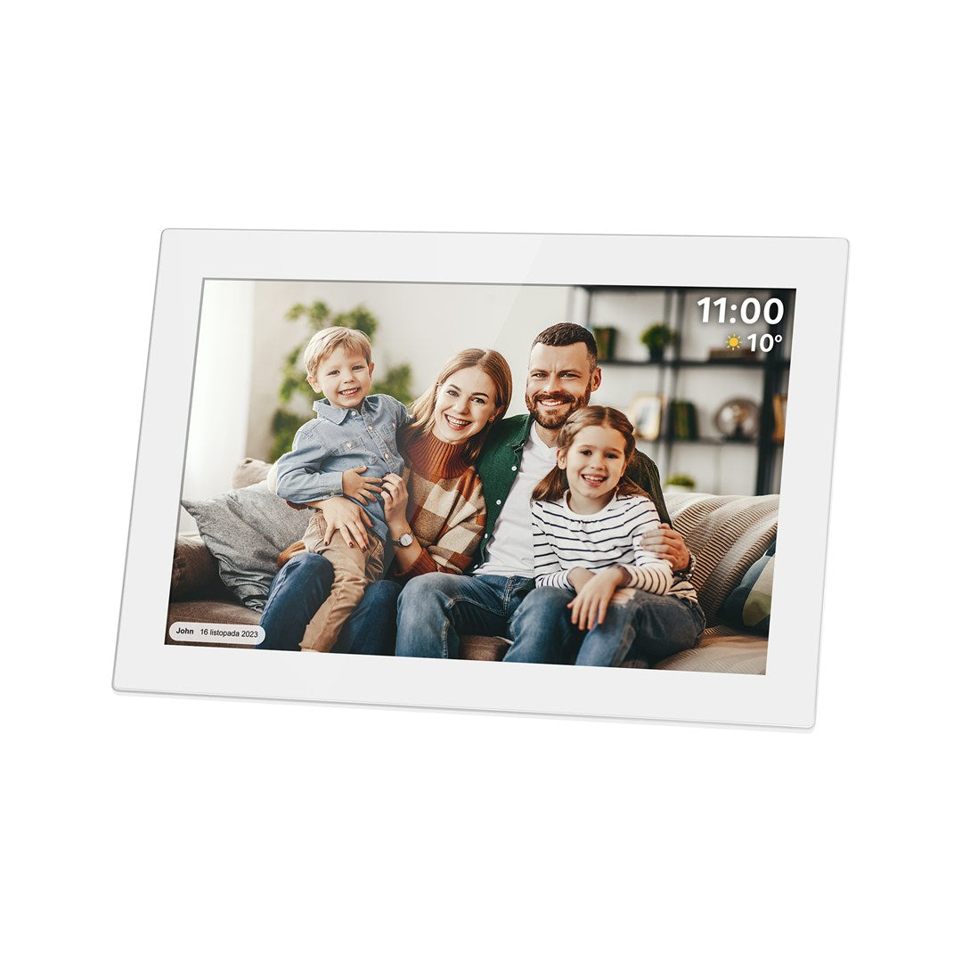 Kruger & Matz Digital Photo Frame FRAMEO 10.1-Inch WiFi White Model KM1100W
