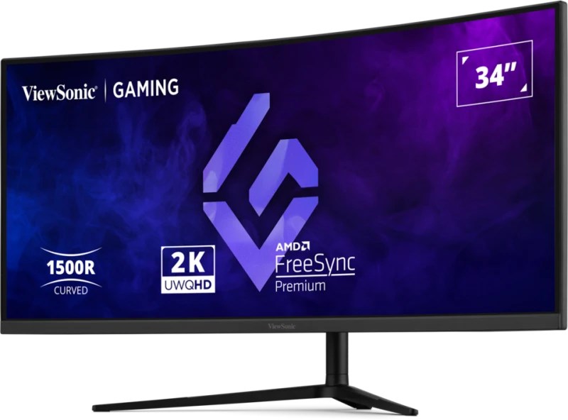 Viewsonic VX3418C-2K Monitor 34" UltraWide Quad HD 3440x1440 Black Gaming