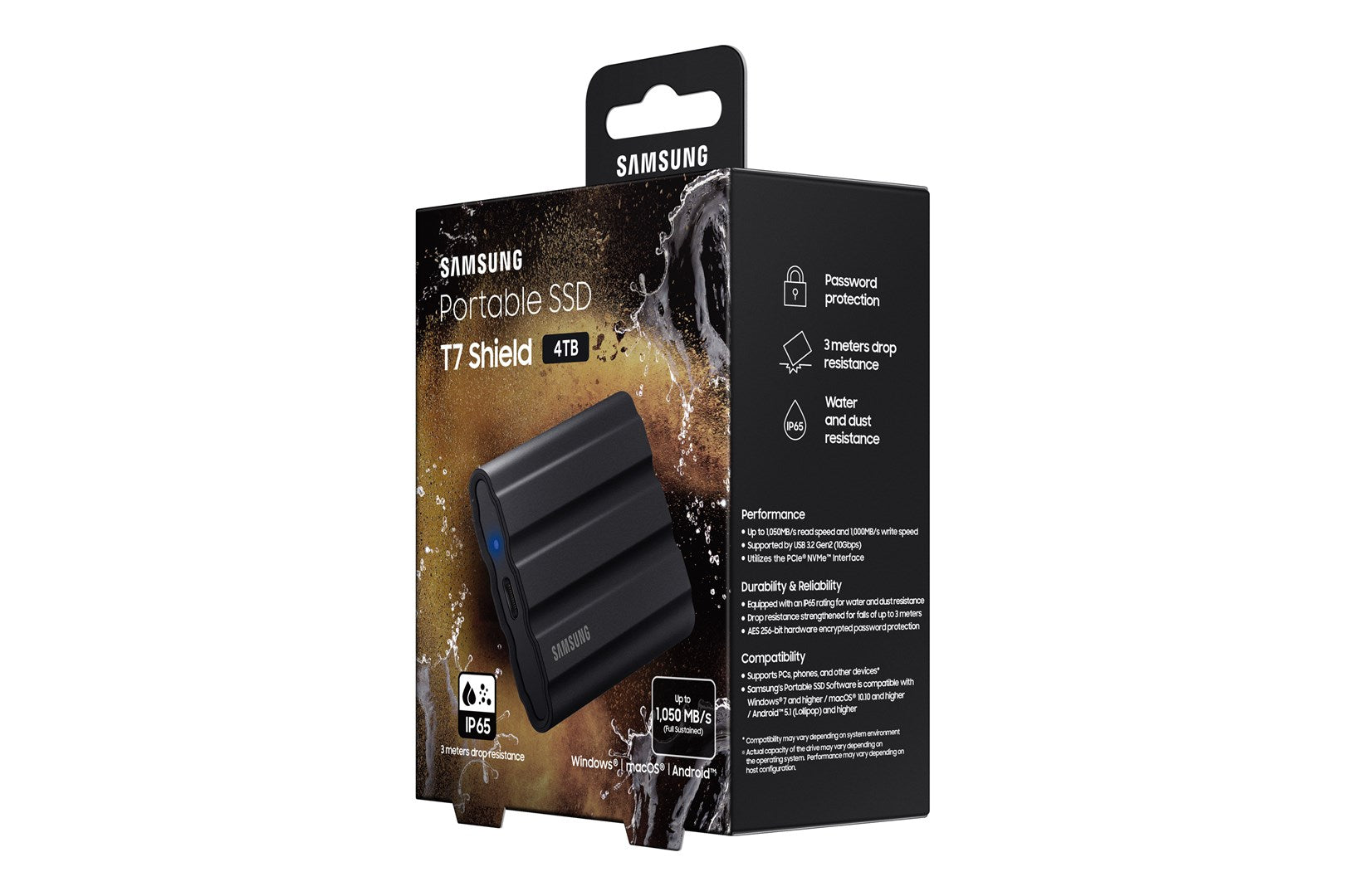 Samsung T7 Shield MU-PE4T0S - 4TB SSD - Encrypted - USB 3.2
