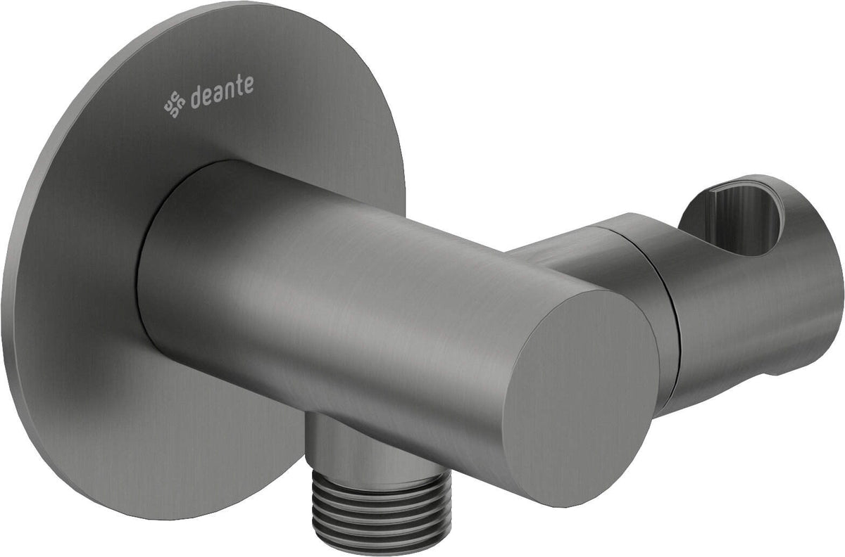Round Angled Connector with Handset Holder