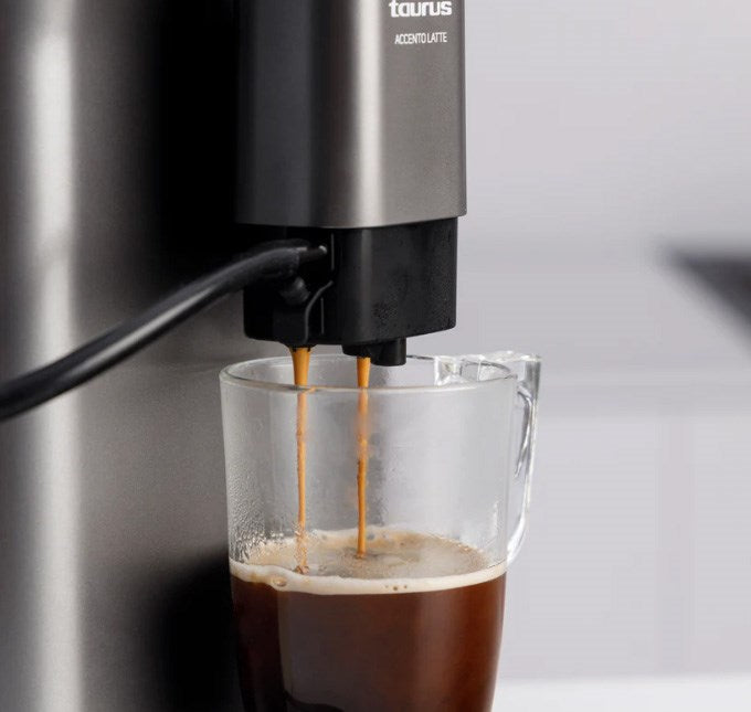 Taurus Espresso Machine 20 Bar White Coffee Accento Latte