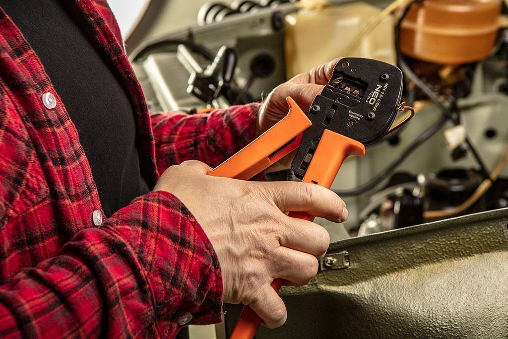NEO TOOLS Cable Crimper Heavy-Duty Compact Design TOP-01-555