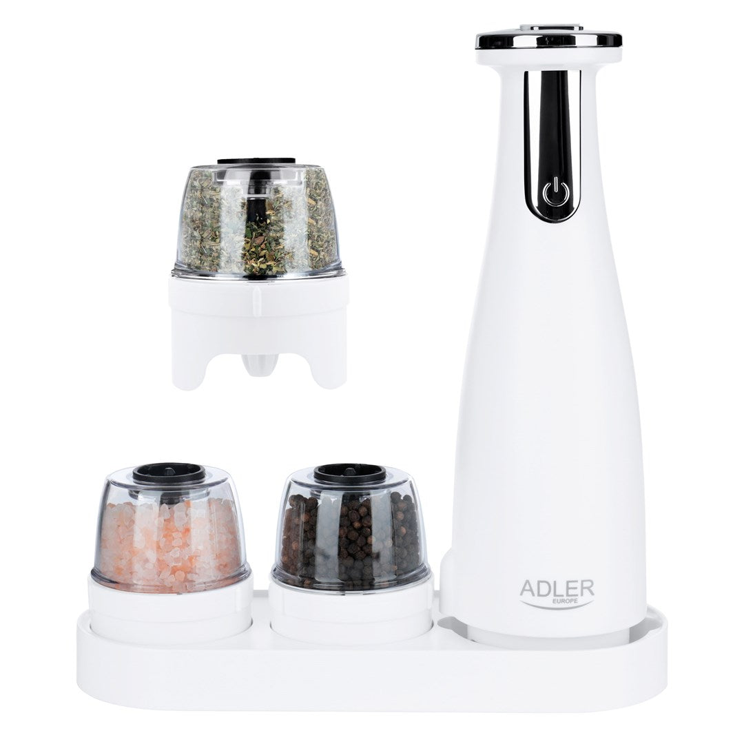Adler Spice Mill Set AD 4449W White