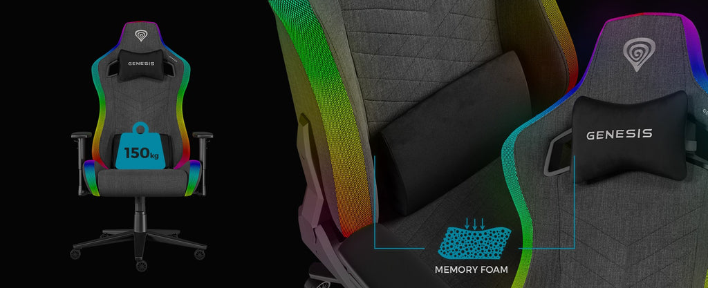 GENESIS NFG-2246 Gaming Chair with RGB Backlighting