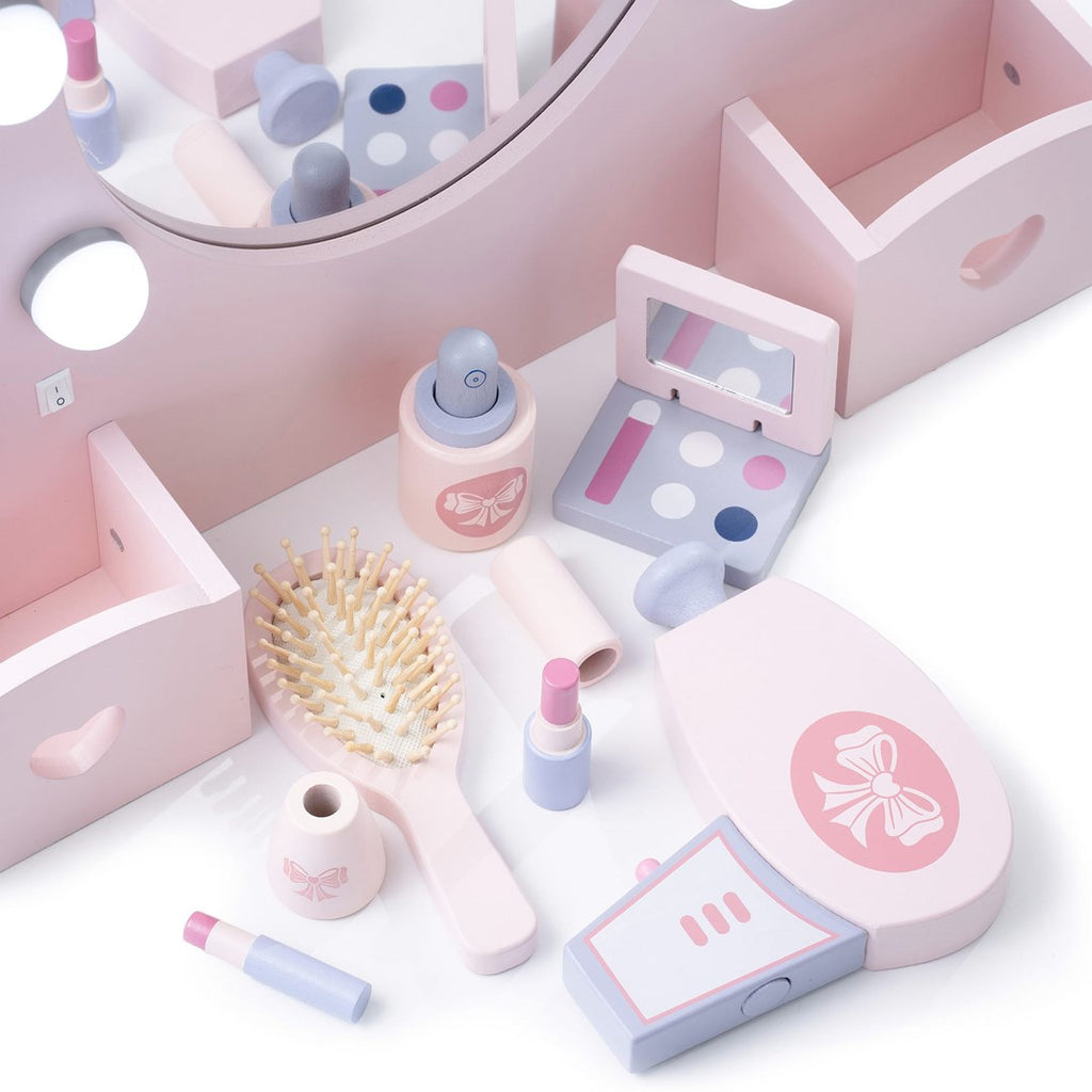 PROMIS Wooden Dressing Table with Lighting