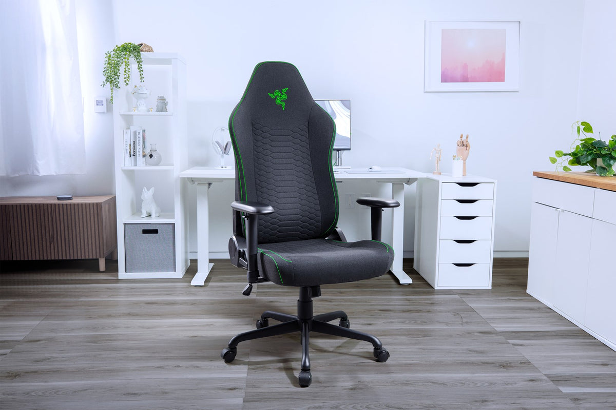 RAZER PC Gaming Chair Black Green 136 kg Capacity 700 mm Height GAZU-1161