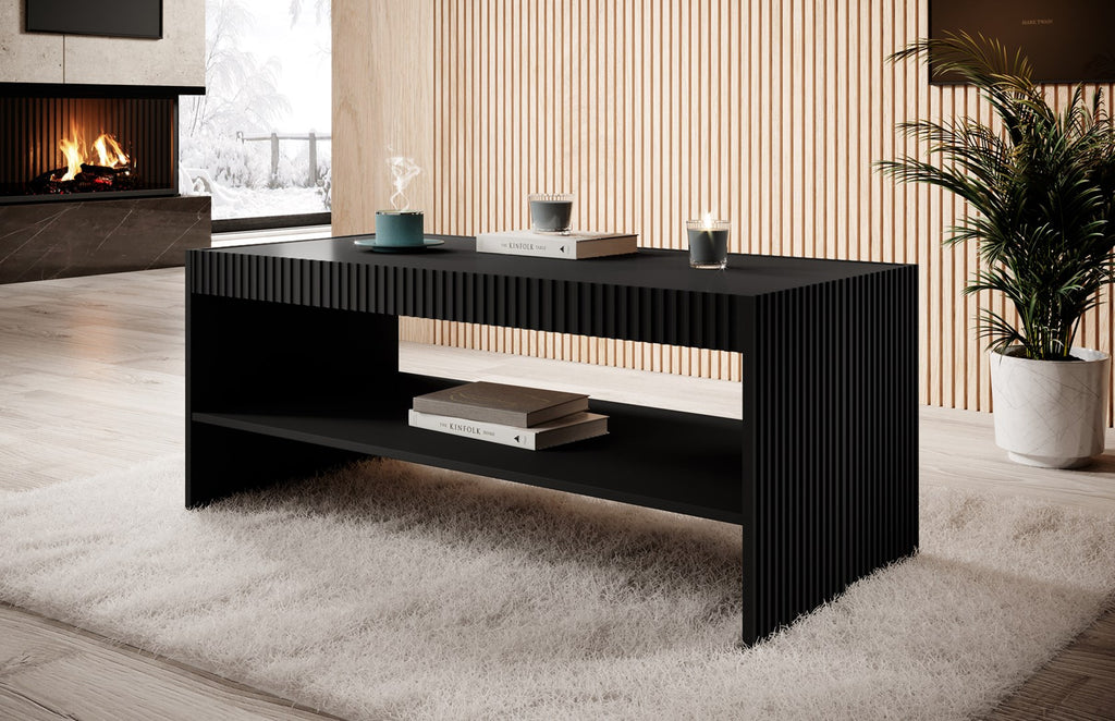 PAFOS Bench/Table 120x60x50 cm Black Matte