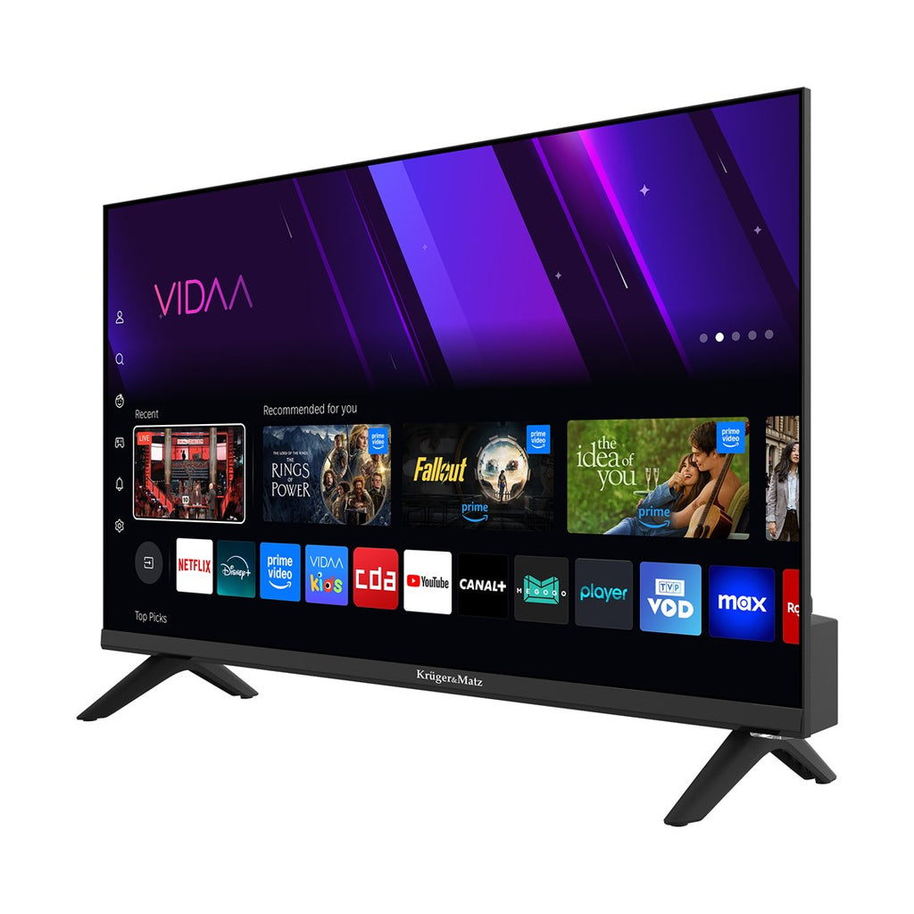 Krüger&Matz KM0224-V3 TV 24 inch HD Smart TV Wi-Fi Black