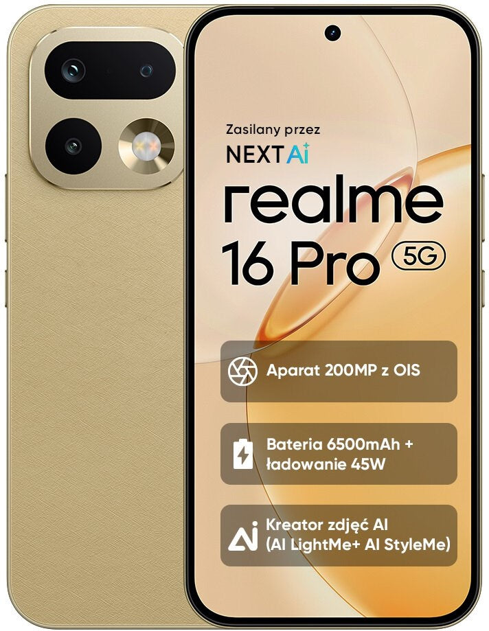 realme Smartphone 16 Pro 5 G 8GB/512GB 6.78" 144Hz Gold