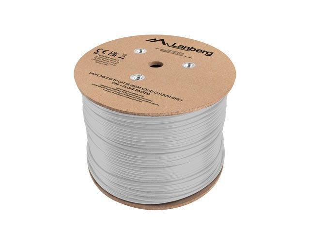 Lanberg Network Cable S/FTP CAT.5E 305 M Solid Copper LSZH Grey LCS5L-11CU-0305-S
