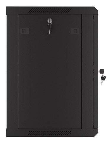 Lanberg Wall Mounted Rack 12U Black Steel 665x630x240mm WF01-6412-23B