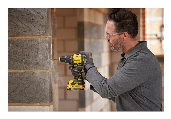 Stanley SFMCD716D2T-QW Drill-Screwdriver 1900 RPM Cordless Tools Black, Yellow